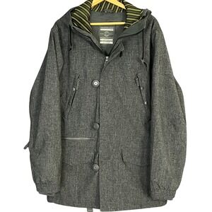 Nike Snowboarding Oregon Men's Sz L Jacket Gray Tech Y2K Streetwear Hooded Parka
